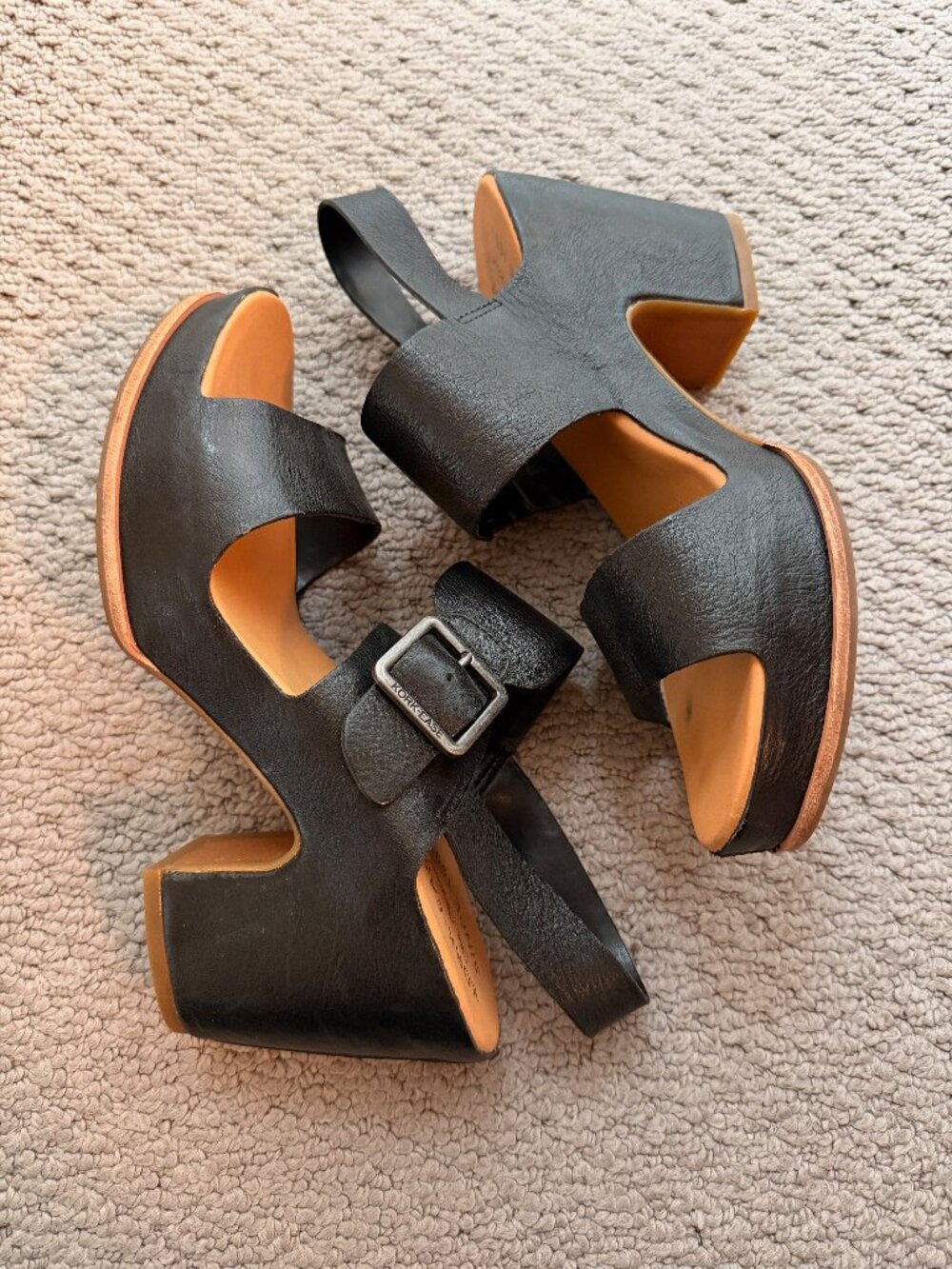 Kork-Ease San Carlos Platform Sandal, Size 9 Black